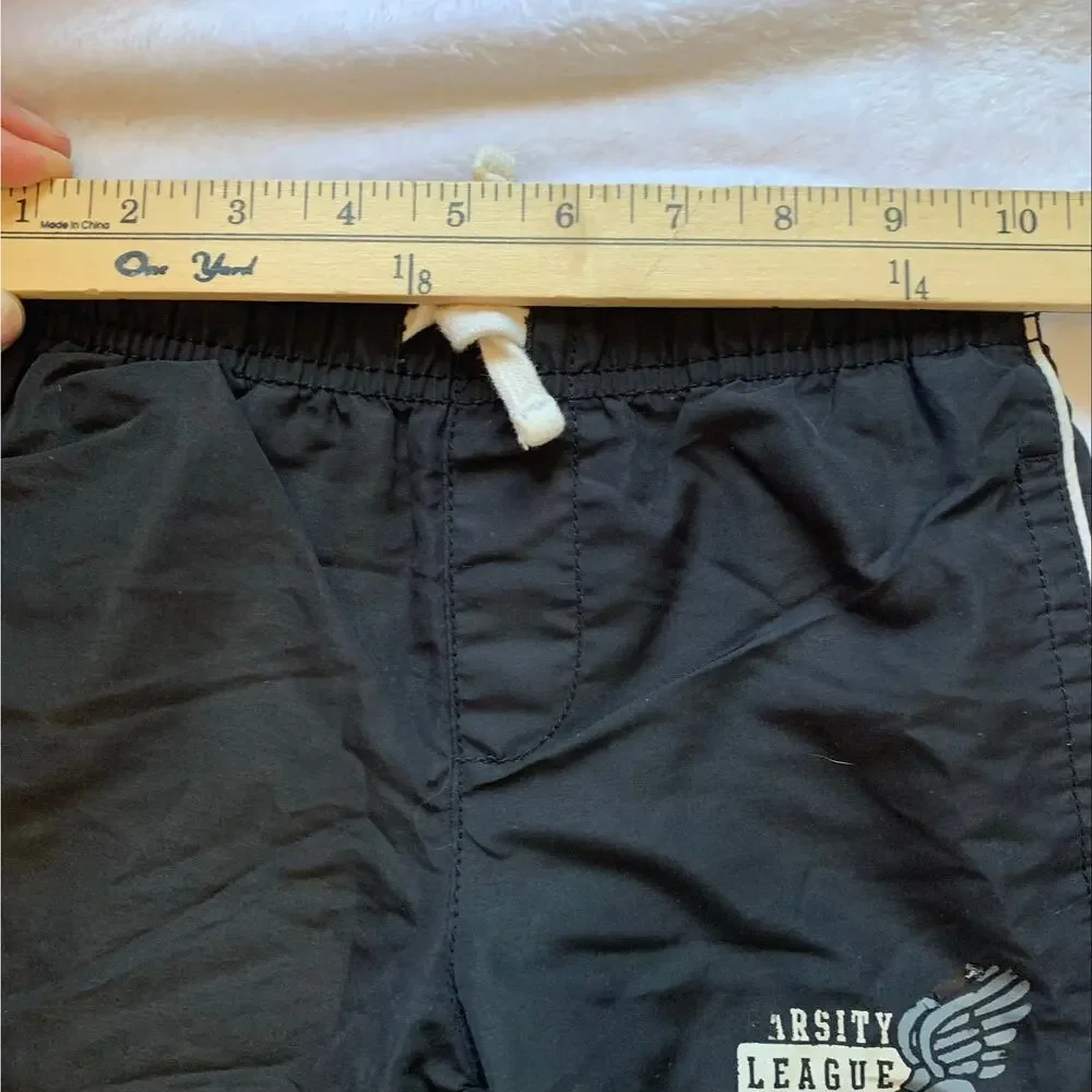 Children's Place Boys XS Sz 4 Black Varsity League Warm Up Pants Windbreaker